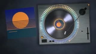 A still of the Vinyl template in the Top Deck style, with our test cover
