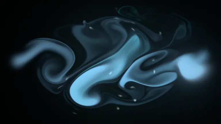 Fluid in the Liquid Light style, a real render of the demo song's chorus